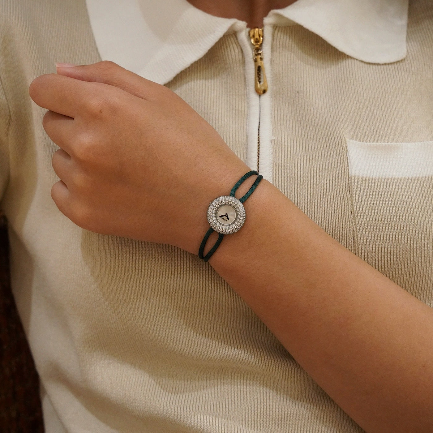 Silver Soho Pavé Watch